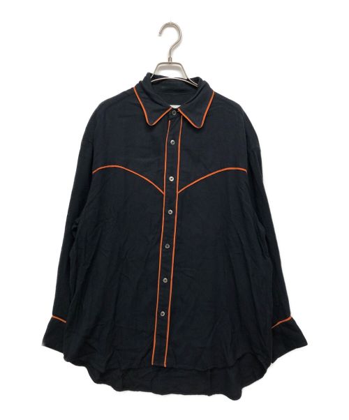 URU（ウル）URU (ウル) WESTERN SHIRTS ブラック サイズ:1の古着・服飾アイテム