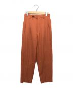 AURALEEオーラリー）の古着「LIGHT WOOL MAX GABARDINE SLACKS」｜レッド