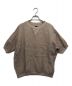 maillot（マイヨ）の古着「Linen Big Sweat Shirt-Tee」｜ベージュ