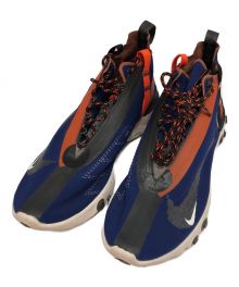 NIKE（ナイキ）の古着「REACT RUNNER MID WR ISPA」｜ネイビー×オレンジ