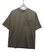 BATONERバトナ―）の古着「TWIST HIGH GAUGE TERRY POCKET T－SHIRT」｜ベージュ