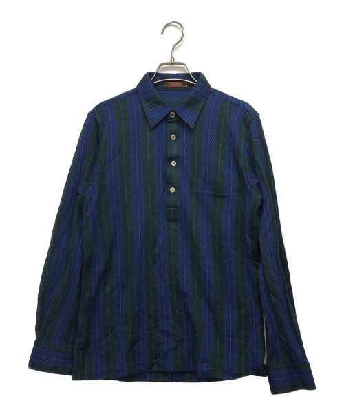 Yves Saint Laurent（イヴサンローラン）Yves Saint Laurent (イヴサンローラン) ストライプシャツ ブルー サイズ:Mの古着・服飾アイテム