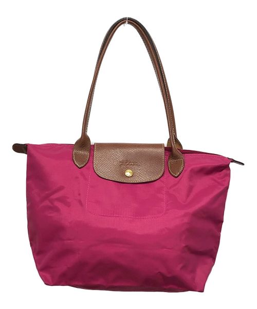 LONGCHAMP（ロンシャン）LONGCHAMP (ロンシャン) ハンドバッグ ショッキングピンクの古着・服飾アイテム