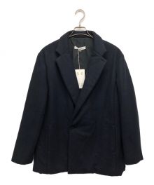 seya.（セヤ）の古着「PUNJAB PADDED CASHMERE JACKET　ジャケット　カシミヤ混」｜ネイビー