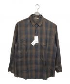 AURALEEオーラリー）の古着「SUPER LIGHT WOOL CHECK SHIRT」｜ブラウン