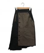 UNITED TOKYOユナイテッドトーキョー）の古着「切替スカート」｜ブラック