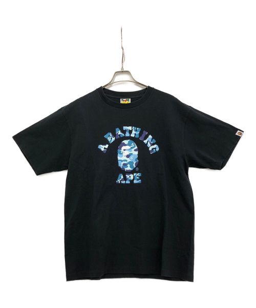 A BATHING APE（アベイシングエイプ）A BATHING APE (アベイシングエイプ) ABC CAMO COLLEGE T-SHIRT ブラック サイズ:XLの古着・服飾アイテム