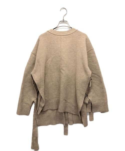 LE CIEL BLEU（ルシェルブルー）LE CIEL BLEU (ルシェルブルー) Tape Detail Knit ベージュ サイズ:36の古着・服飾アイテム