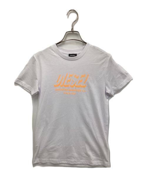 DIESEL（ディーゼル）DIESEL (ディーゼル) ロゴプリントtシャツ ホワイト サイズ:us12の古着・服飾アイテム