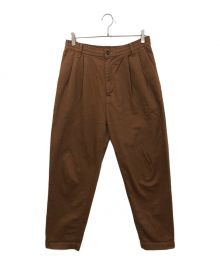 HARVESTY（ハーベスティー）の古着「EASY EGG PANTS CHINO CLOTH」｜ブラウン