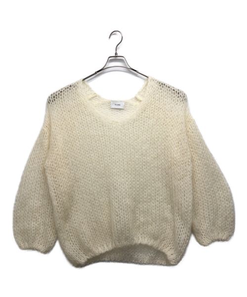 CLANE（クラネ）CLANE (クラネ) NECK LOOSE MOHAIR KNIT アイボリー サイズ:1の古着・服飾アイテム