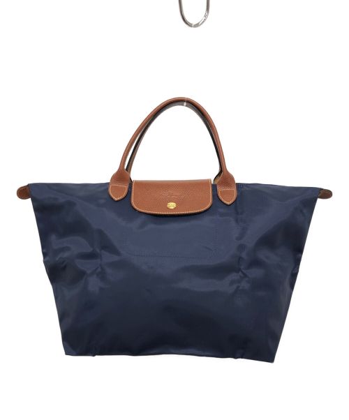 LONGCHAMP（ロンシャン）LONGCHAMP (ロンシャン) ナイロンハンドバッグ ネイビーの古着・服飾アイテム