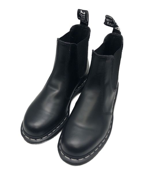 Dr.Martens（ドクターマーチン）Dr.Martens (ドクターマーチン) スムースレザーチェルシーブーツ サイドゴアブーツ ブラック サイズ:UK 8の古着・服飾アイテム