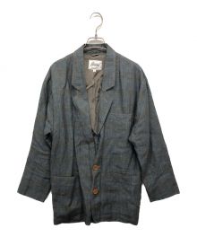 BRIONI（ブリオーニ）の古着「リネンテーラードジャケット」｜グレー