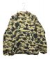 A BATHING APE（アベイシングエイプ）の古着「ハーフジップ内ボアプルオーバージャケット」｜カーキ