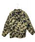 A BATHING APE (アベイシングエイプ) ハーフジップ内ボアプルオーバージャケット カーキ サイズ:M：20800円