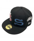 New Era×stussyニューエラ×ステューシー）の古着「キャップ」｜ブラック