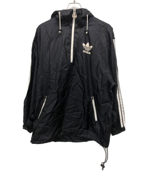 adidas（アディダス）adidas (アディダス) ハーフジッププルオーバーシャツ ブラック サイズ:L 170~175の古着・服飾アイテム