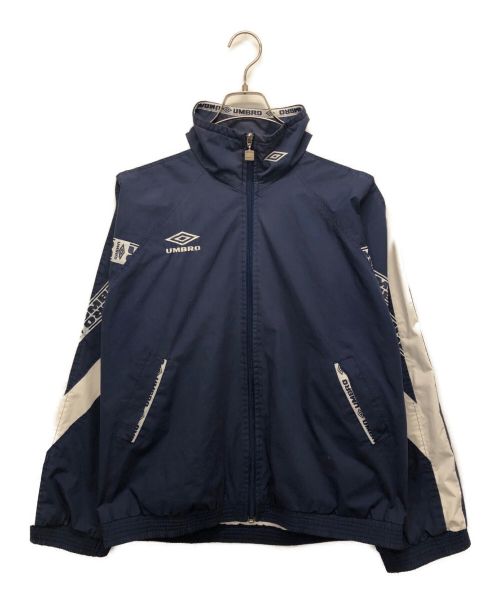 UMBRO（アンブロ）UMBRO (アンブロ) テープロゴナイロンジャケット ブルー サイズ:Sの古着・服飾アイテム