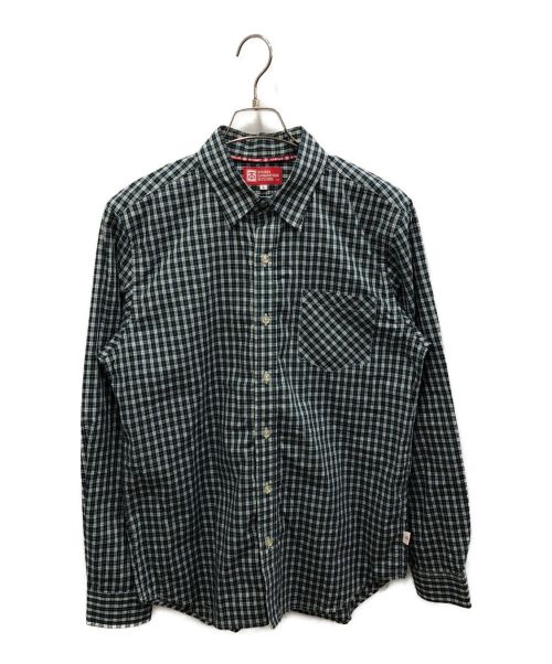 stussy（ステューシー）stussy (ステューシー) チェックシャツ レッド サイズ:Lの古着・服飾アイテム