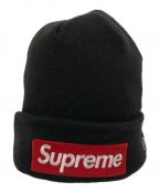 New Era×SUPREMEニューエラ×シュプリーム）の古着「ニット帽」｜ブラック