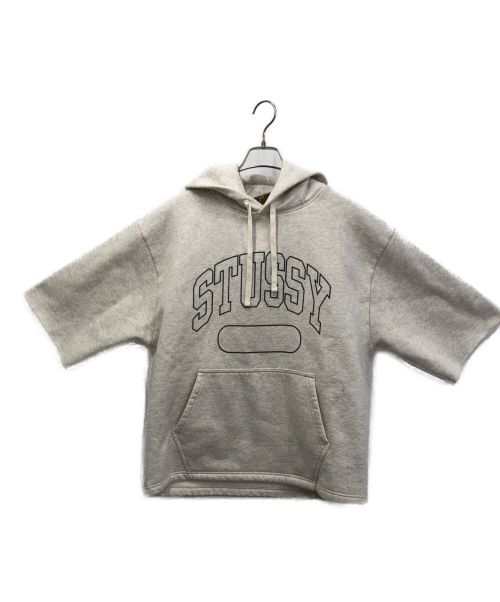 stussy（ステューシー）stussy (ステューシー) SS BOXY CROPPED HOOD ベージュ サイズ:M 未使用品の古着・服飾アイテム