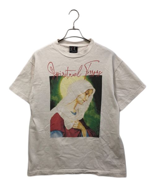 SAINT MICHAEL（セントマイケル）SAINT MICHAEL (セントマイケル) SPIRITUL MARIA ショートスリーブTシャツ ホワイト サイズ:Ｍの古着・服飾アイテム