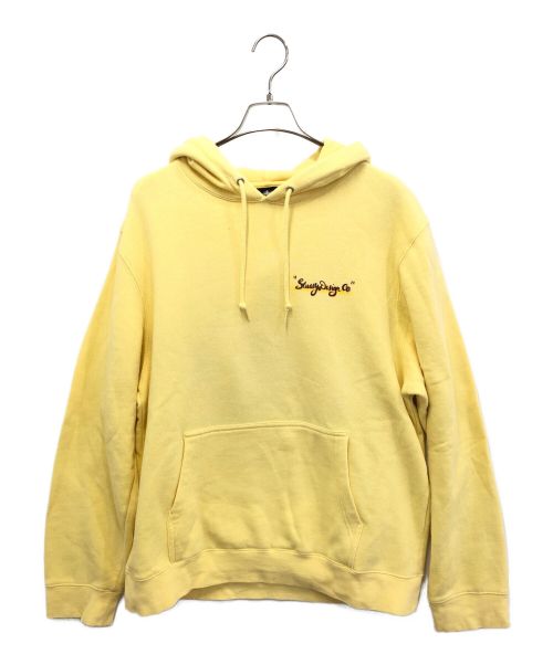 stussy（ステューシー）stussy (ステューシー) バックプリントパーカー イエロー サイズ:XLの古着・服飾アイテム