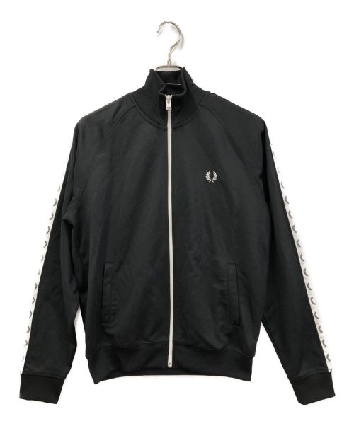 FRED PERRY（フレッドペリー）FRED PERRY (フレッドペリー) テープロゴトラックジャケット ブラック サイズ:Mの古着・服飾アイテム