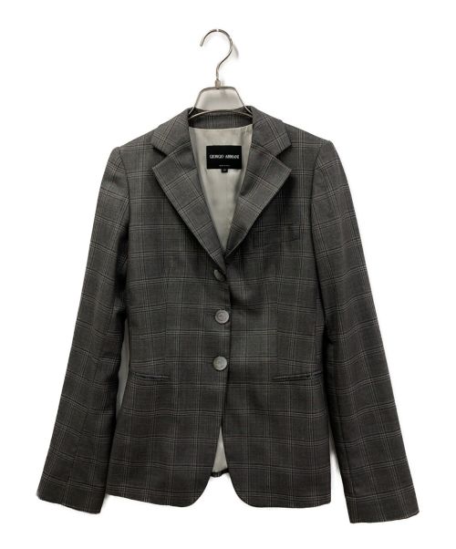 GIORGIO ARMANI（ジョルジョアルマーニ）GIORGIO ARMANI (ジョルジョアルマーニ) テーラードジャケット グレー サイズ:38の古着・服飾アイテム