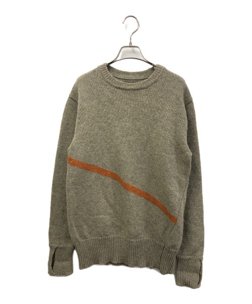 NIGEL CABOURN（ナイジェルケーボン）NIGEL CABOURN (ナイジェルケーボン) TWISTED SWEATER CRAZY オリーブ サイズ:48の古着・服飾アイテム