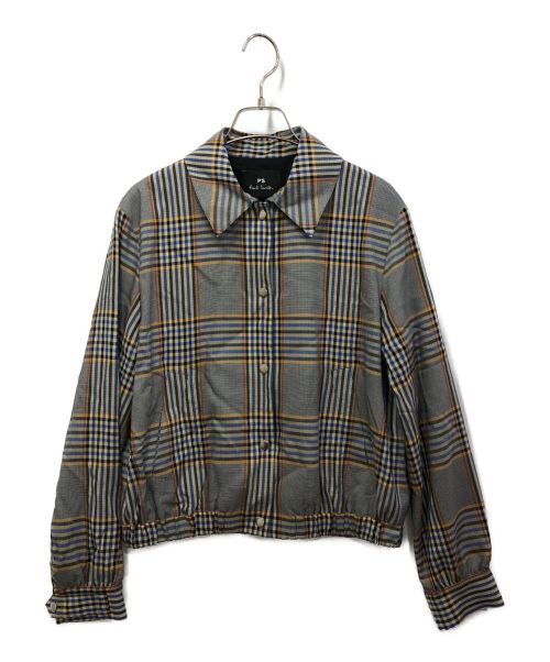 PS Paul Smith（ＰＳポールスミス）PS Paul Smith (ＰＳポールスミス) チェックジャケット ブラウン サイズ:40の古着・服飾アイテム