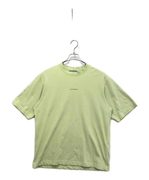 Acne studios（アクネ ストゥディオス）Acne studios (アクネストゥディオス) ロゴTシャツ 黄緑 サイズ:Sの古着・服飾アイテム