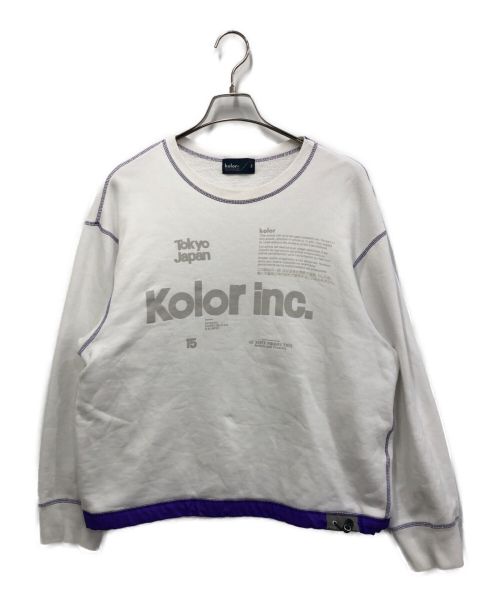 KOLOR（カラー）KOLOR (カラー) ナローコードスウェット ホワイト サイズ:Mの古着・服飾アイテム