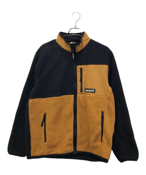 Timberland（ティンバーランド）Timberland (ティンバーランド) シェルパジャケット ブラック×ブラウン サイズ:Lの古着・服飾アイテム