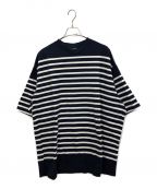 BLURHMSブラームス）の古着「Border Super Size Tee」｜ネイビー