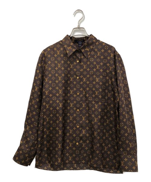 LOUIS VUITTON（ルイ ヴィトン）LOUIS VUITTON (ルイ ヴィトン) モノグラムシャツ ブラウン サイズ:38の古着・服飾アイテム