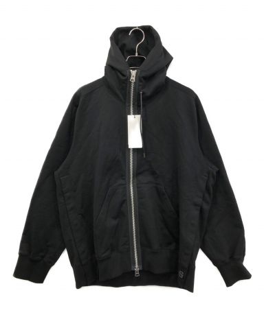 【中古・古着通販】sacai (サカイ) Sweat Jersey Hoodie ブラック