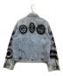 stussy (ステューシー) DRIES VAN NOTEN (ドリスヴァンノッテン) Hand Stencilled Denim Jacket インディゴ サイズ:Large：40000円