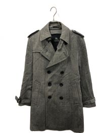 BURBERRY BLACK LABEL（バーバリーブラックレーベル）の古着「ライナー付ヘリンボーントレンチコート」｜グレー