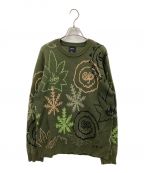 HUFハフ）の古着「GREEN BUDDY UGLY SWEATER」｜グリーン