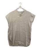 evam evaエヴァムエヴァ）の古着「linen tunic(リネンチュニック)」｜ベージュ