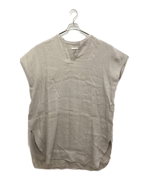 evam eva（エヴァムエヴァ）evam eva (エヴァムエヴァ) linen tunic(リネンチュニック) ベージュ サイズ:表記無しの古着・服飾アイテム