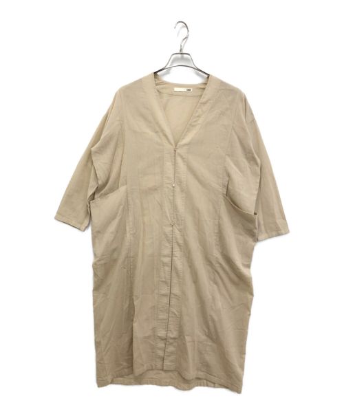 evam eva（エヴァムエヴァ）evam eva (エヴァムエヴァ) cotton robe ベージュ サイズ:表記無しの古着・服飾アイテム