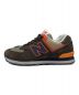 NEW BALANCE (ニューバランス) スニーカー ブラウン サイズ:27cm：5000円