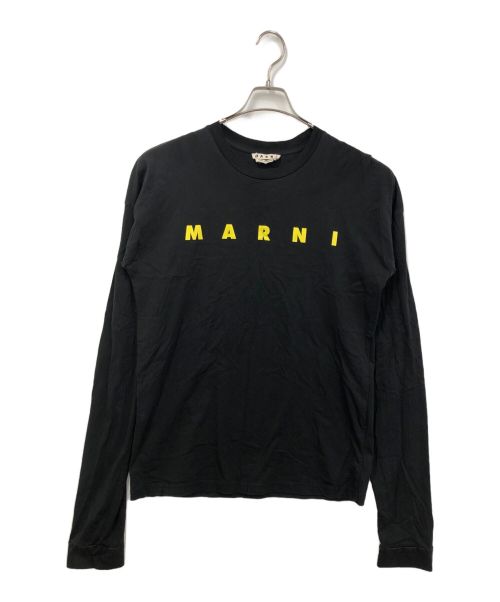 MARNI（マルニ）MARNI (マルニ) ロゴプリントカットソー ブラック サイズ:46の古着・服飾アイテム