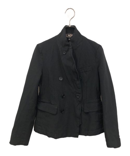 BLACK COMME des GARCONS（ブラック コムデギャルソン）BLACK COMME des GARCONS (ブラック コムデギャルソン) ポリ縮絨テーラードジャケット ブラック サイズ:XSの古着・服飾アイテム