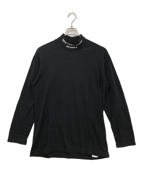 YOHJI YAMAMOTO（ヨウジヤマモト）YOHJI YAMAMOTO (ヨウジヤマモト) CottonJersey Only A Moment High Neck T-Shirt ブラック サイズ:SIZE3の古着・服飾アイテム