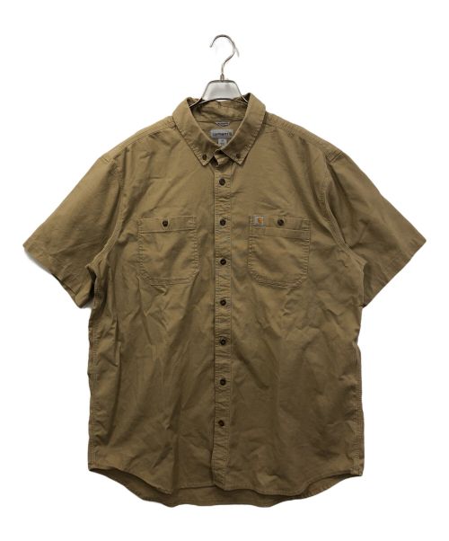 CarHartt（カーハート）CarHartt (カーハート) オーバーサイズシャツ ブラウン サイズ:2XLの古着・服飾アイテム