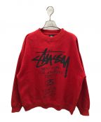 stussyステューシー）の古着「スウェット」｜レッド